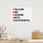 Poster Suivez un cours jusqu'à la réussite (Cuisine)