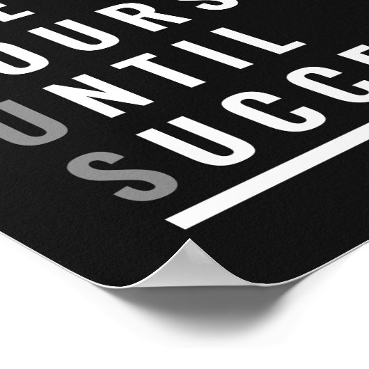 Poster Suivez un cours jusqu'à la réussite | Motivation (Coin)