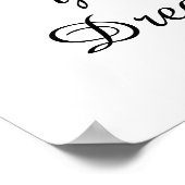 Poster "Suivez vos rêves." (Coin)