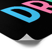 Poster Suivez vos rêves | Cloud & Moon (Coin)