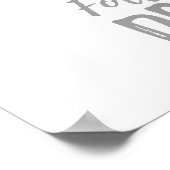 Poster Suivez vos rêves - Licorne argent et blanc (Coin)