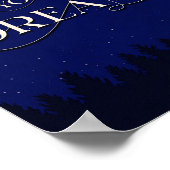 Poster Suivez vos rêves, motivation inspirée de nuit (Coin)