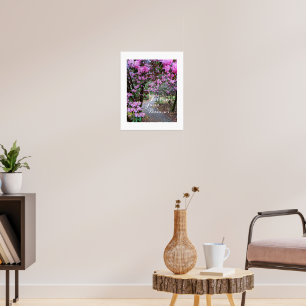 Poster Suivez votre chemin de jardin Dreams Floral