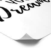 Poster Suivez votre devis de motivation Dreams (Coin)