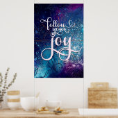 Poster Suivez Votre Joie - Affirmation Artistique (Cuisine)