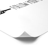 Poster Suivez votre propre chemin Flèche (Coin)