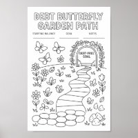 Suivi de chemin de jardin papillon de dette