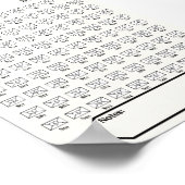 Poster Suivi de sauvegarde de 100 enveloppes (Coin)