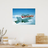 Poster Suivi du Père Noël par l'Armée de l'Air (Cuisine)