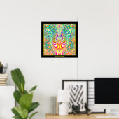 Poster Sujet psychédélique Tourner les pensées Fractale (Bureau à domicile)