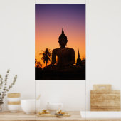 Poster Sukhothai, Wat Mahathat au coucher du soleil (Cuisine)