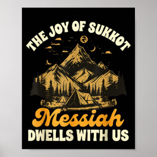 Poster Sukkot Joie Juive Joie De Sukkot Le Messie Demeure