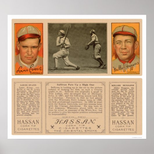 Poster Sullivan White Sox Baseball 1912 (Devant)