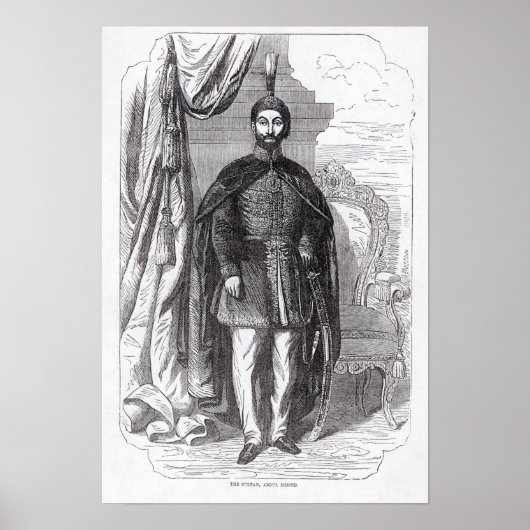 Poster Sultan Abdul Medjid (Devant)