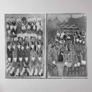 Poster Sultan Ahmed III distribuant l'argent