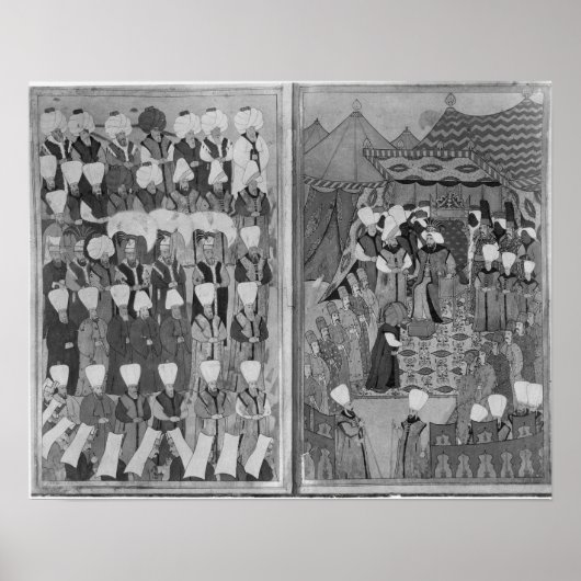 Poster Sultan Ahmed III Distribuer de l'argent (Devant)