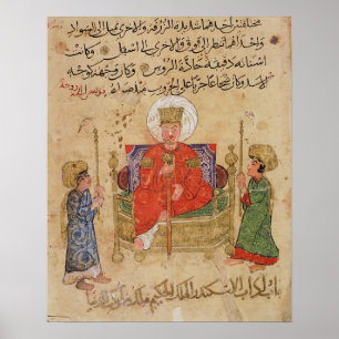 Poster Sultan on his throne