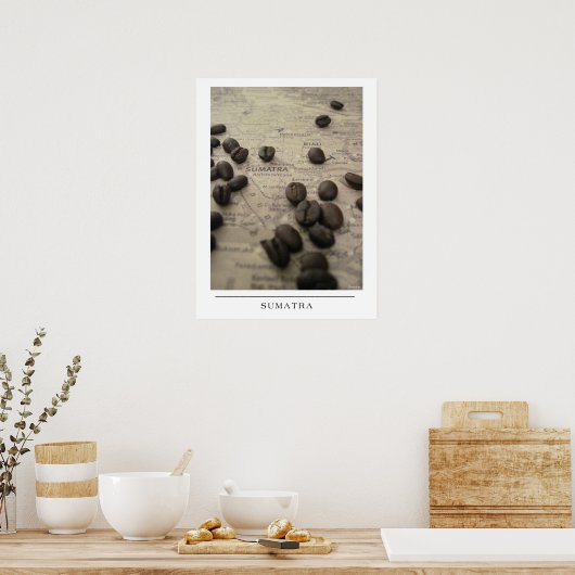 Poster Sumatra - Envoyez de l'art du café (Cuisine)