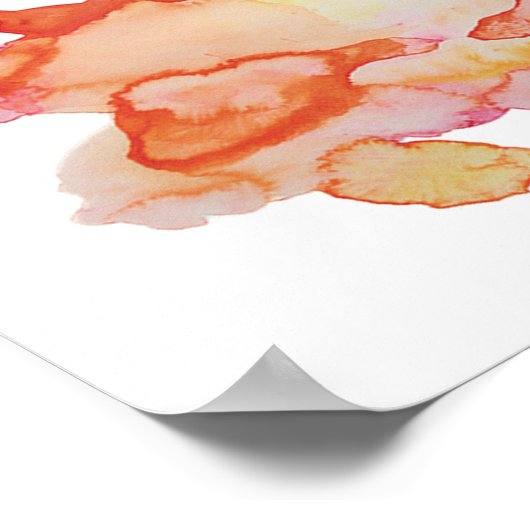 Poster Summer Abstract Watercolor Art Print (Coin)