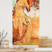 Poster Summer Alfons Mucha Art Nouveau (Cuisine)