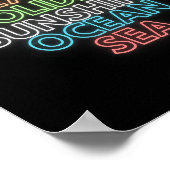 Poster Summer Beach Holiday Sunshine Ocean Sea Holiday Va (Coin)