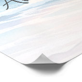 Poster Summer Beach Wedding Welcome Sign (Coin)