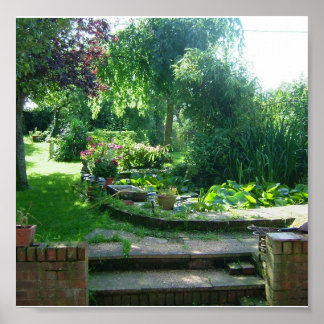 Poster Summer English Garden Imprimer