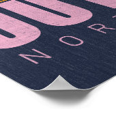 Poster Summer Fun OBX Bancs extérieurs Caroline du Nord V (Coin)