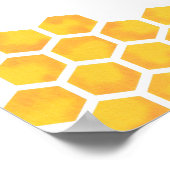 Poster Summer Honey Bee Baby shower Bienvenue (Coin)