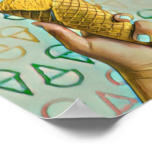 Poster Summer ice cream lovers (Coin)