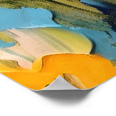 Poster Summer Meadow – Expressive Abstract Wildflowers (Coin)