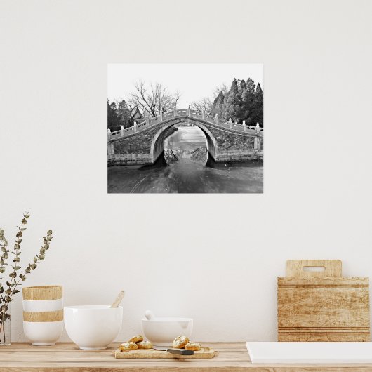 Poster Summer Palace Bridge B&W (Cuisine)