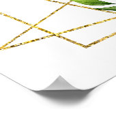 Poster Summer Pink and Yellow Flower Wedding Welcome Sign (Coin)