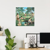 Poster Summer Scene, 1869 (Bureau à domicile)