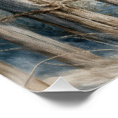 Poster Summer Straw Hat On Beach Fence (Coin)