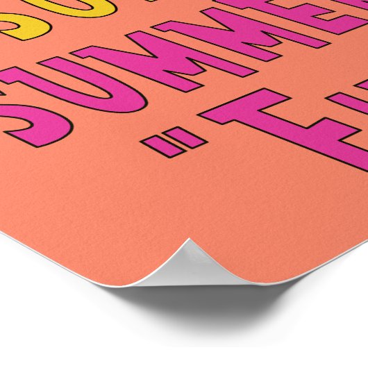 Poster Summer Sun Summer Fun (Coin)