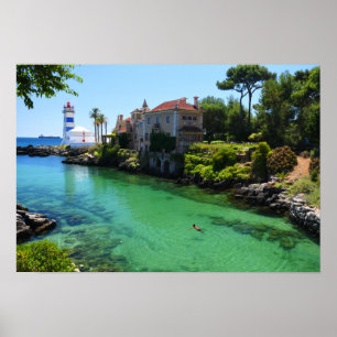 Poster Summer Swim Cascais, Portugal