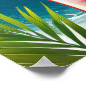 Poster Summer Tropical Luau Beach Party 21e anniversaire (Coin)