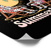 Poster Summer Vibes Skeleton Summer Vacances Plage (Coin)