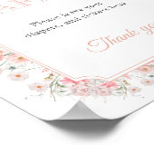 Poster Summer Wildflower Diaper Raffle Baby Shower (Coin)