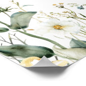 Poster Summer Wildflower Field Wedding Seating Chart (Coin)