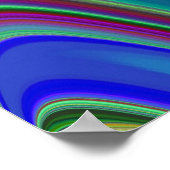 Poster Summerfeel, Rainbowart 3D Abstrait (Coin)
