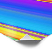 Poster Summerfeel, Rainbowart 3D Abstrait (Coin)