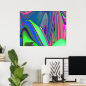 Poster Summerfeel, Rainbowart 3D Abstrait (Bureau à domicile)