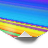 Poster Summerfeel, Rainbowart 3D Abstrait (Coin)