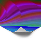 Poster Summerfeel, Rainbowart 3D Abstrait (Coin)