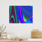 Poster Summerfeel, Rainbowart 3D Abstrait (Cuisine)