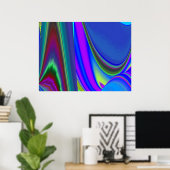 Poster Summerfeel, Rainbowart 3D Abstrait (Bureau à domicile)