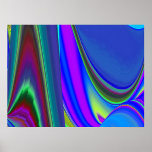 Poster Summerfeel, Rainbowart 3D Abstrait