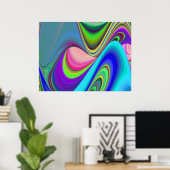 Poster Summerfeel, Rainbowart 3D Abstrait (Bureau à domicile)
